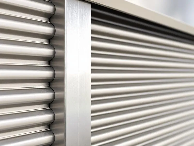 Cross-section of an Alutech AG/77 roller door profile